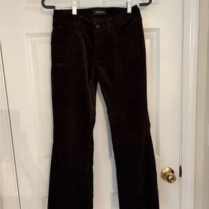 Eddie Bauer Chocolate velvet Trousers